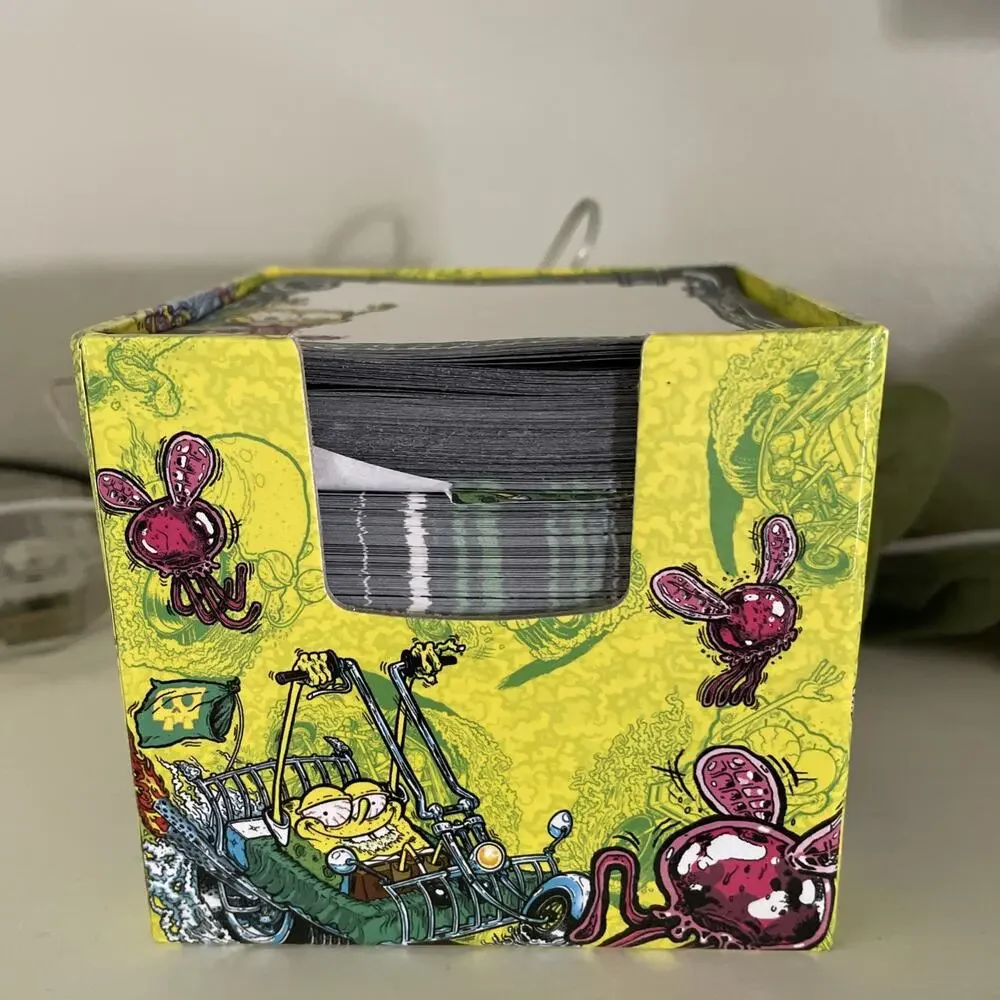 SpongeBob Flaming Pineapple Cube Pad Box 2006 Viacom Rat Fink Hot Rod SpongeBob